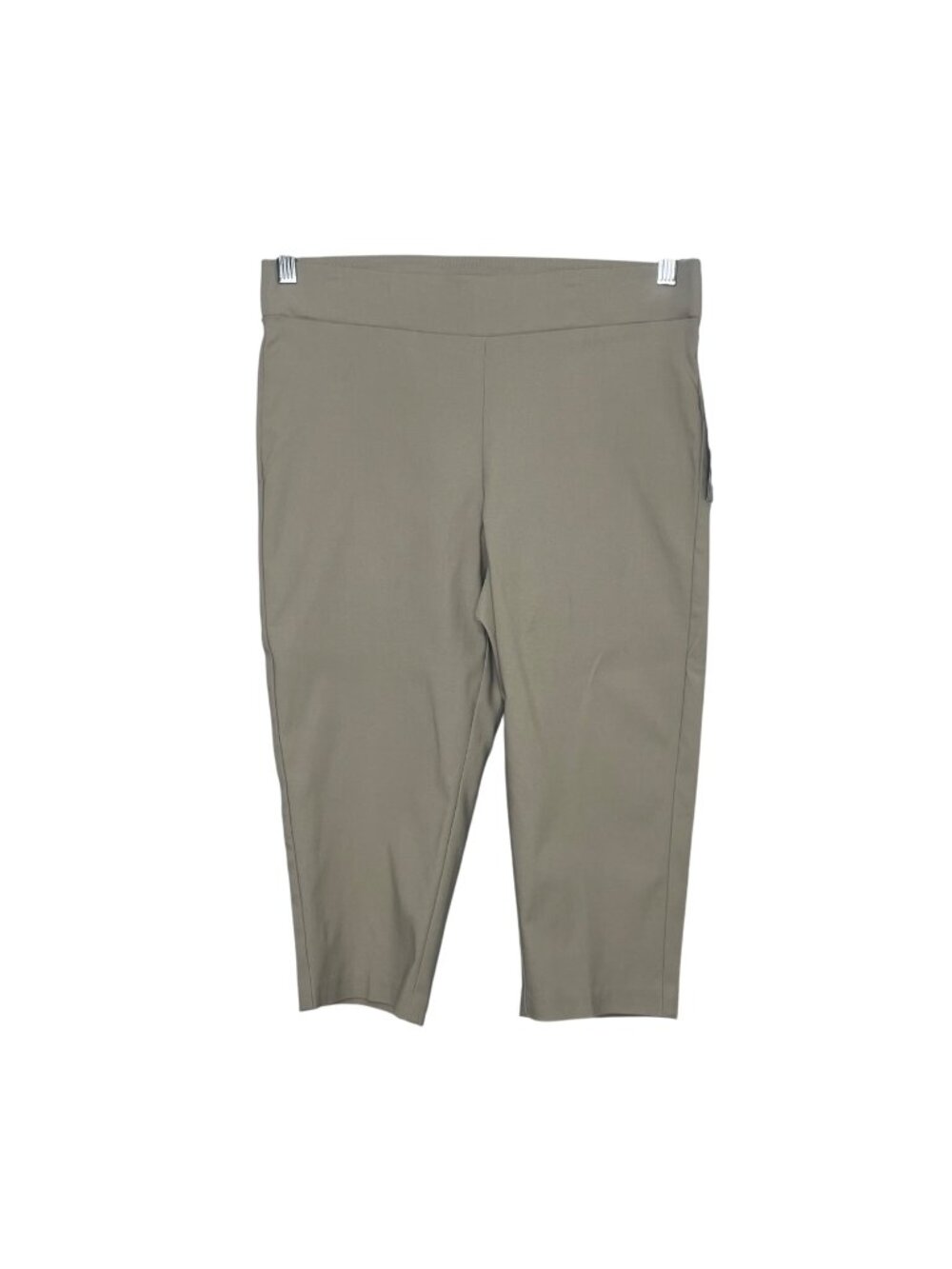 LC By Laura Cruz Cropped Capri Pants Womens Small Tan New Pull On Summer